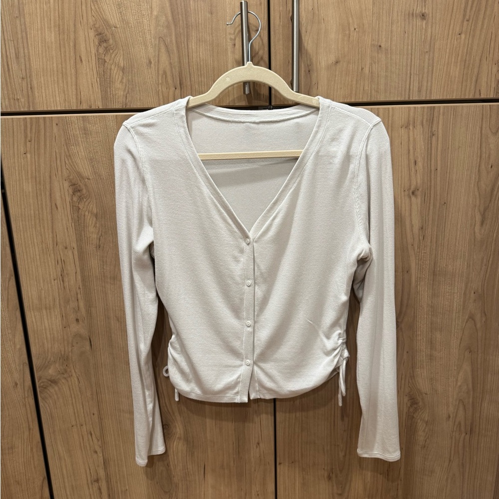 Lululemon Ribbed Cardigan with Cinched Sides